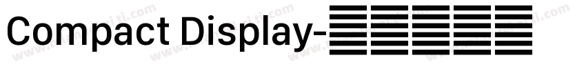 Compact Display字体转换